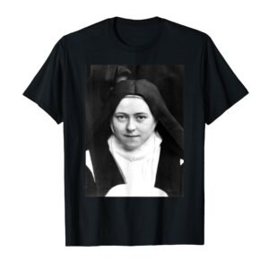 Heilige Therese von Lisieux Porträt T-Shirt - Image 1