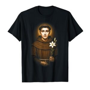 Heiliger Antonius von Padua, katholischer Heiliger Antonius Christian T-Shirt - Image 1