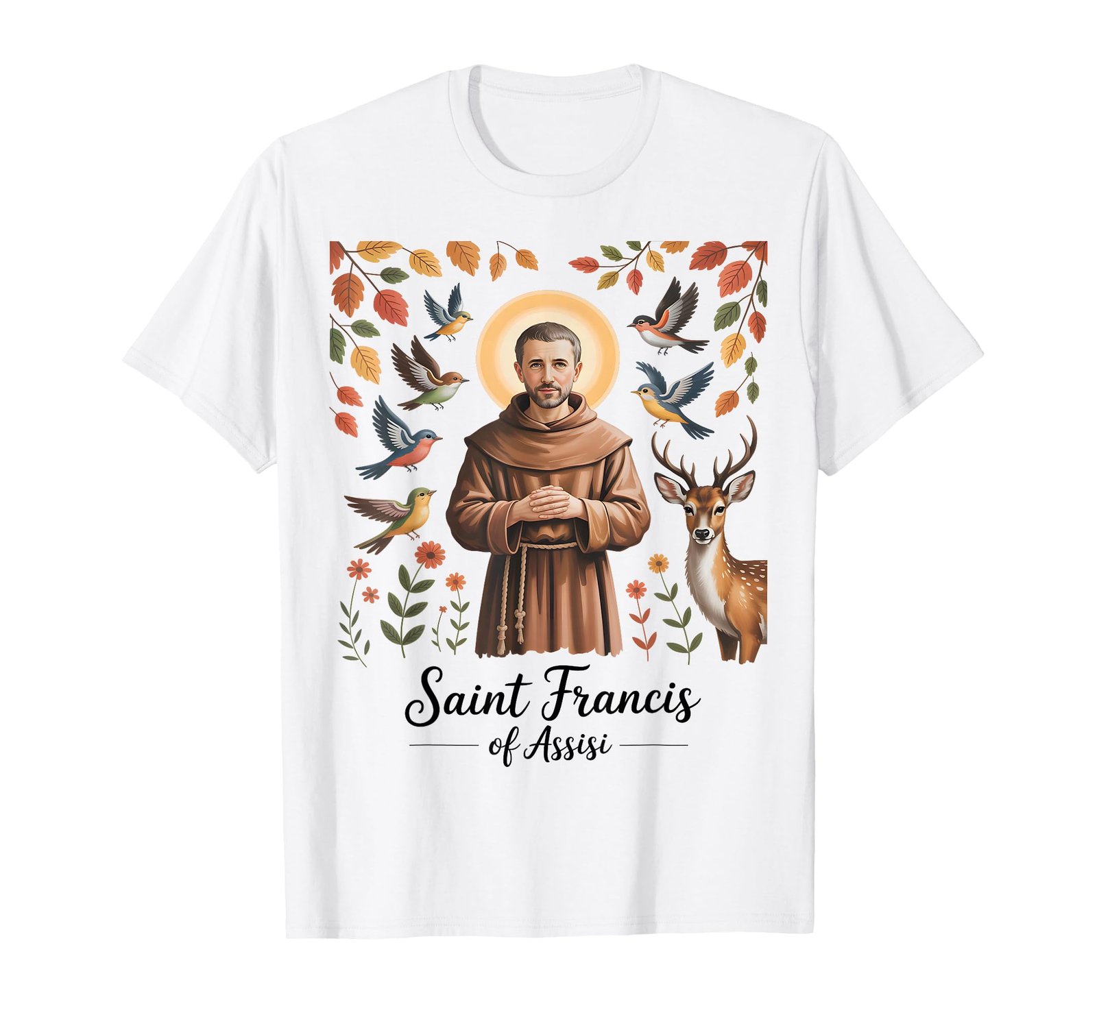 Heiliger Franziskus von Assisi T-Shirt - Image 1