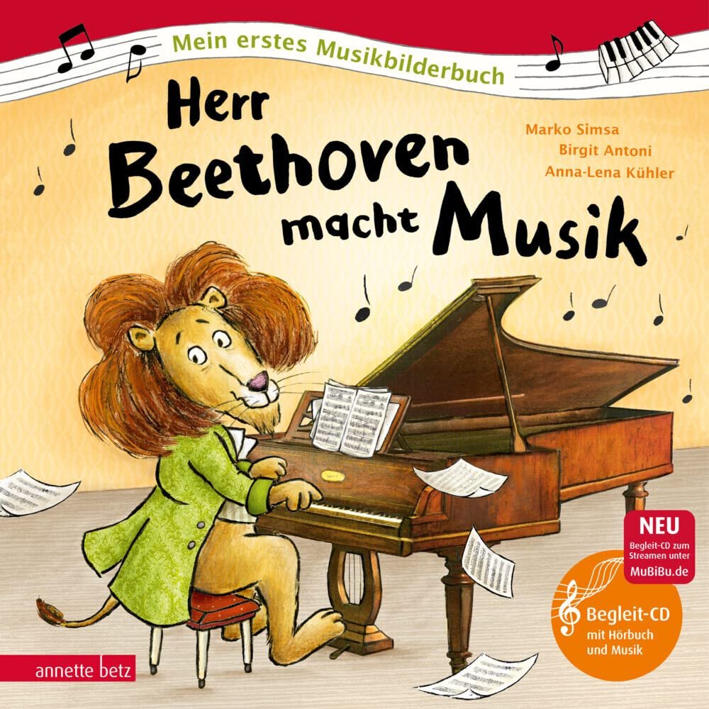 Herr Beethoven macht Musik (Mein erstes Musikbilderbuch mit CD und zum Streamen, Bd.): CD Standard Audio Format - Image 1