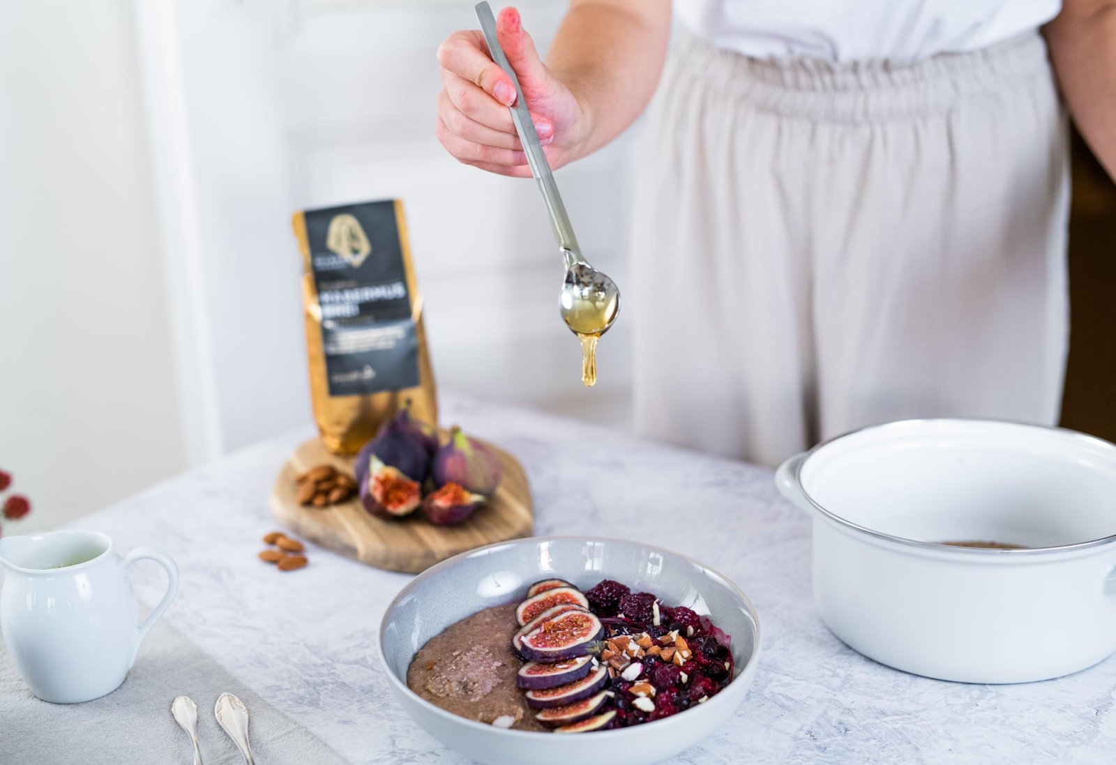 Hildegard Bio Dinkel Habermusbrei | Mit Früchten | Wärmendes Frühstück Nach Hildegard Von Bingen | Ohne Hafer | Mit Bertram & Galgant | Naturrein & Vegan | 500 g - Image 3