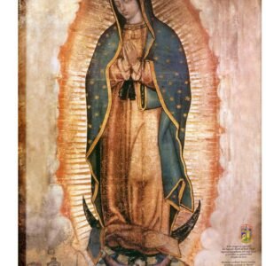 Hochformat-Leinwand mit Motiv Our Lady of Guadalupe – religiöse Wandkunst der Jungfrau Maria, katholisches Poster/Druck für Altar, Wohnzimmer oder Schlafzimmer, dekoratives Bild - Image 1