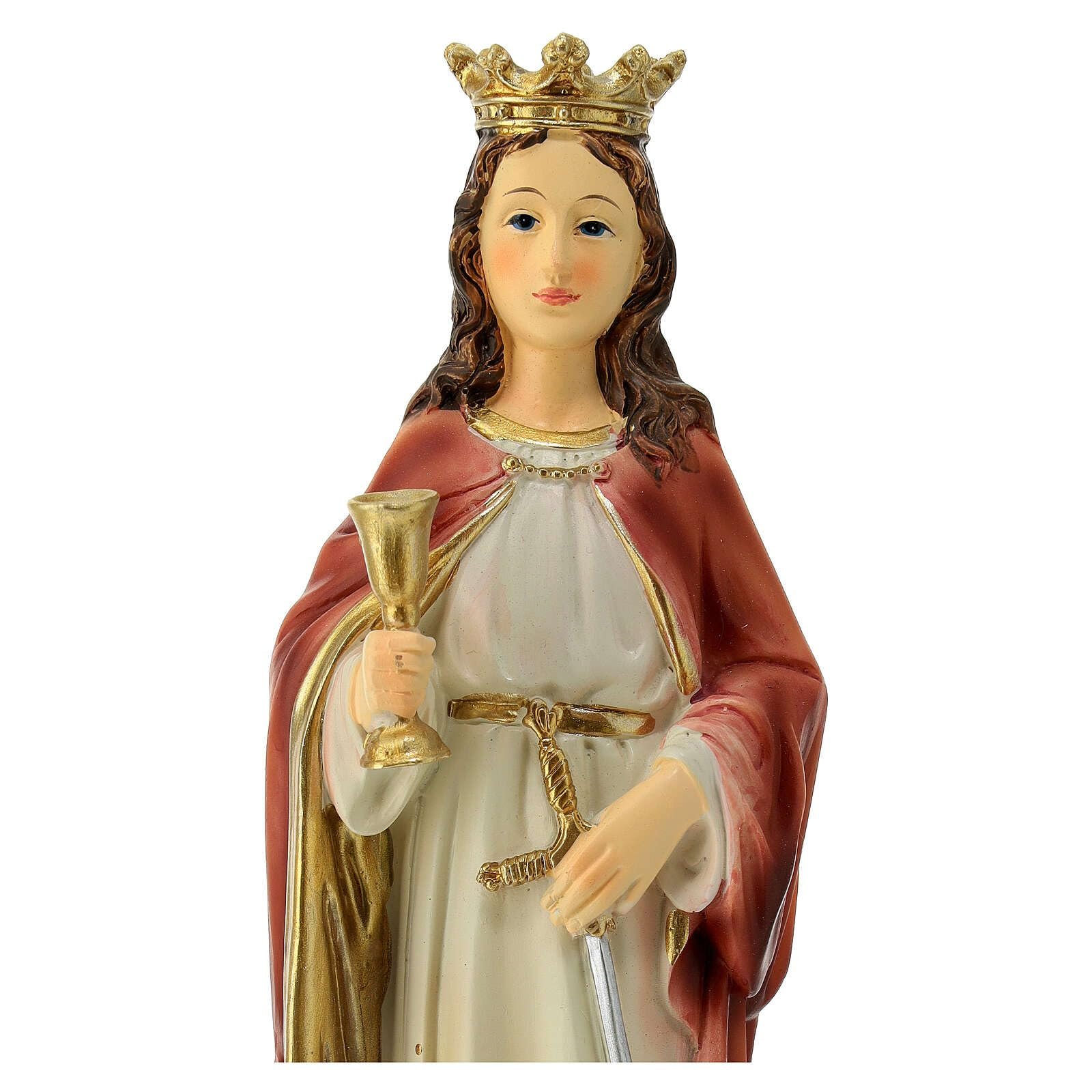 Holyart Heilige Barbara, Resin, koloriert, 20 cm - Image 2