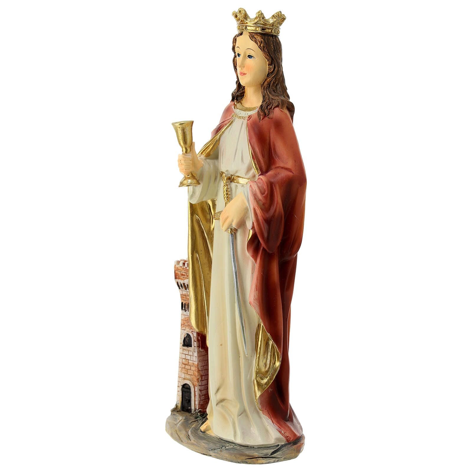 Holyart Heilige Barbara, Resin, koloriert, 20 cm - Image 3