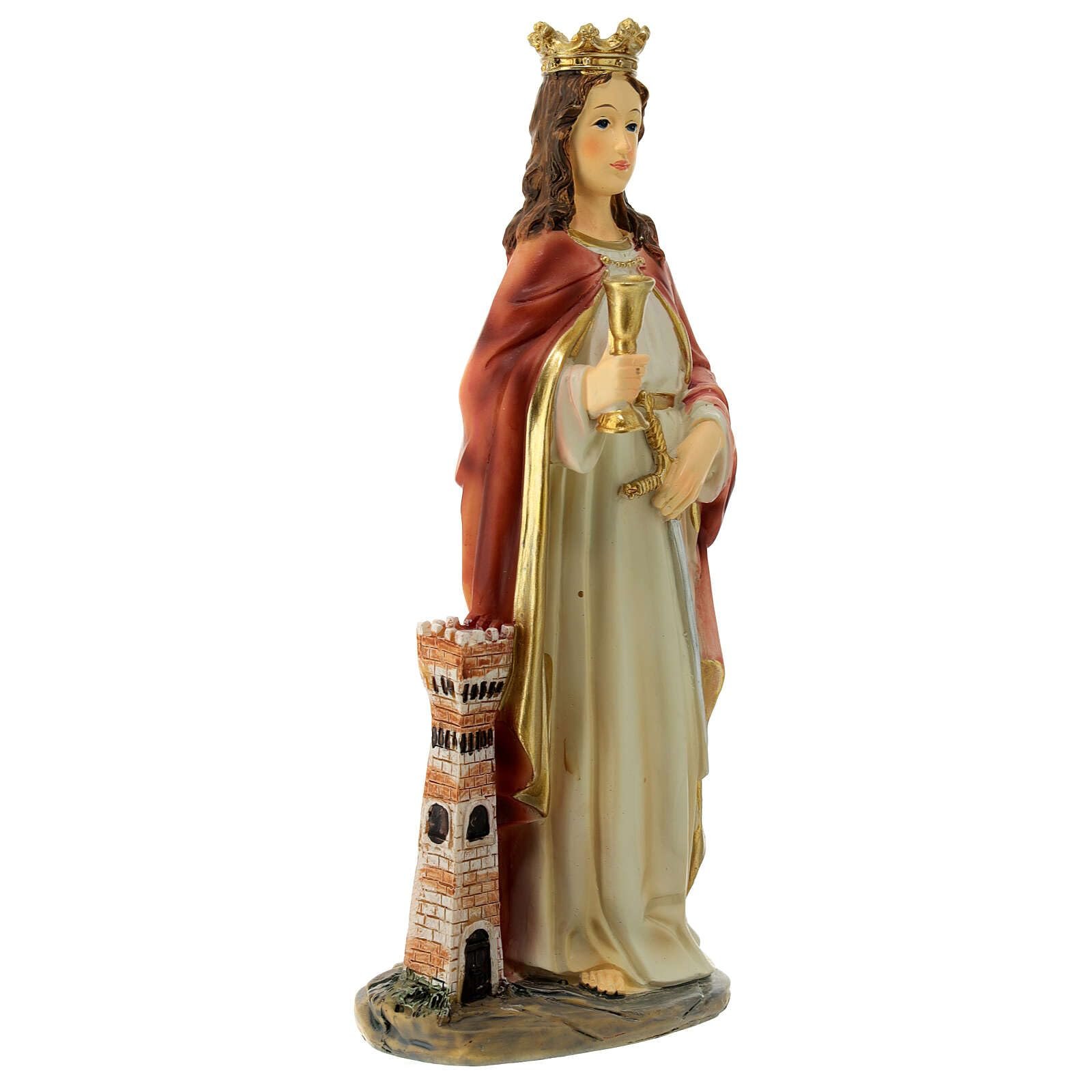 Holyart Heilige Barbara, Resin, koloriert, 20 cm - Image 4