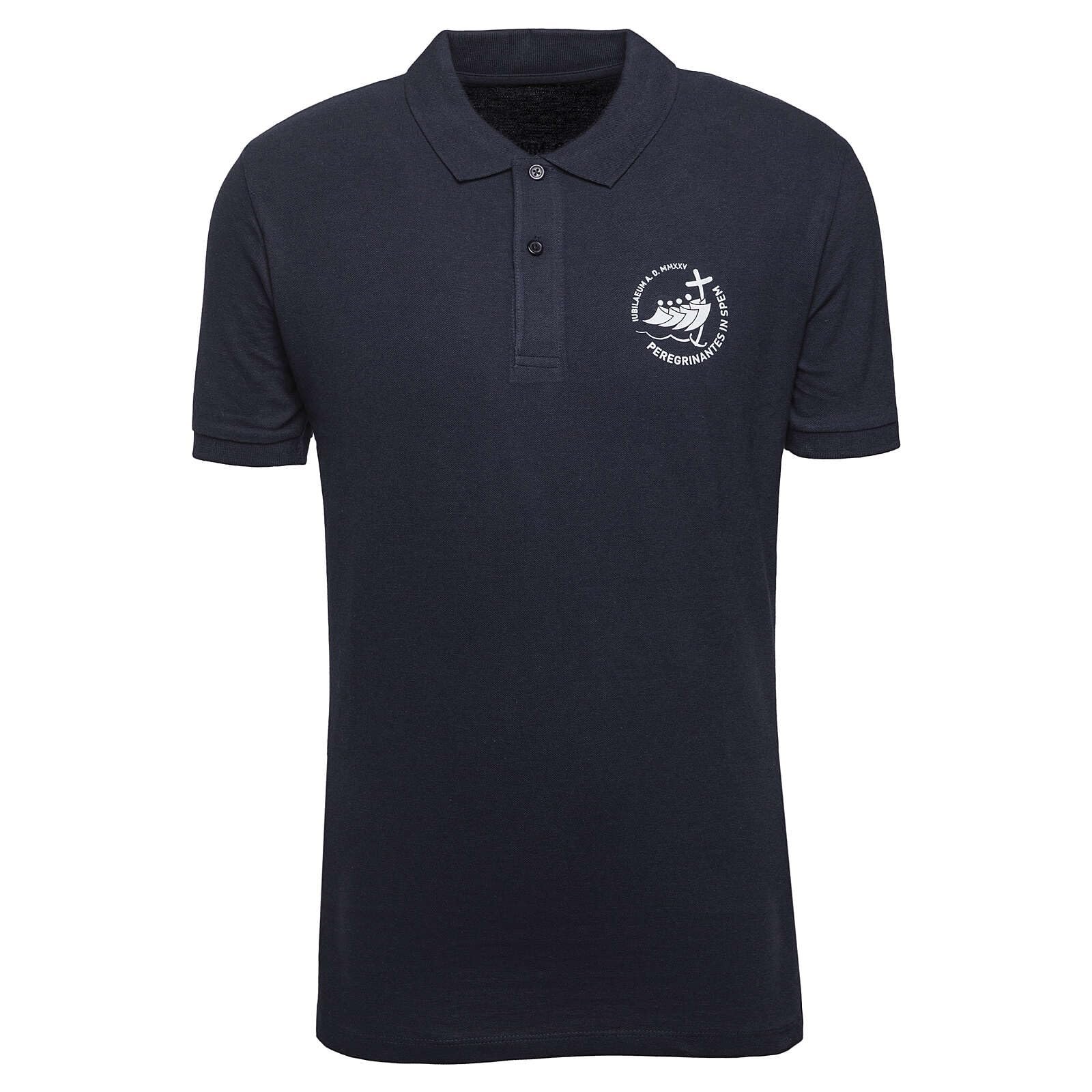 Holyart Poloshirt zum Jubiläum 2025, Marineblau, Pilgerausrüstung, XL - Image 1