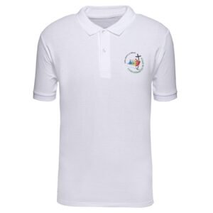 Holyart Poloshirt zum Jubiläum 2025, Weiss, Pilgerausrüstung, XL - Image 1