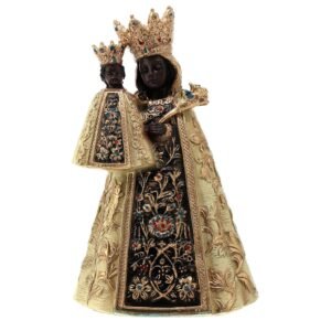 Holyart Schwarze Madonna von Altötting, Resin, koloriert, 12 cm - Image 1