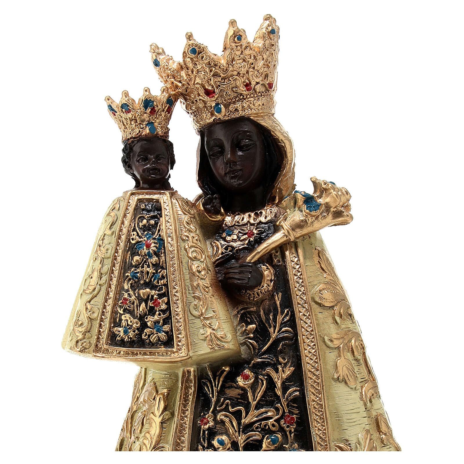 Holyart Schwarze Madonna von Altötting, Resin, koloriert, 12 cm - Image 2