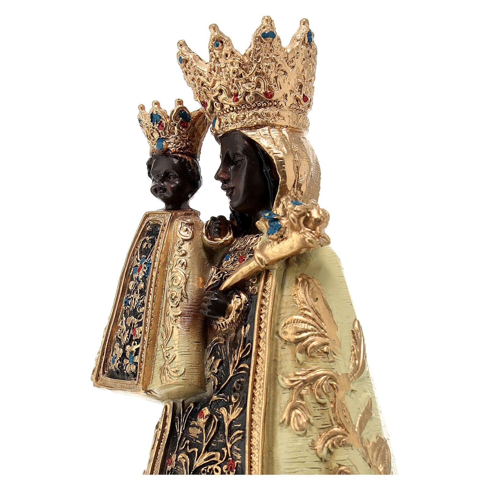 Holyart Schwarze Madonna von Altötting, Resin, koloriert, 12 cm - Image 4
