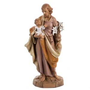 Holyart Statue Heiliger Josef 30cm Holz Finish, Fontanini - Image 1