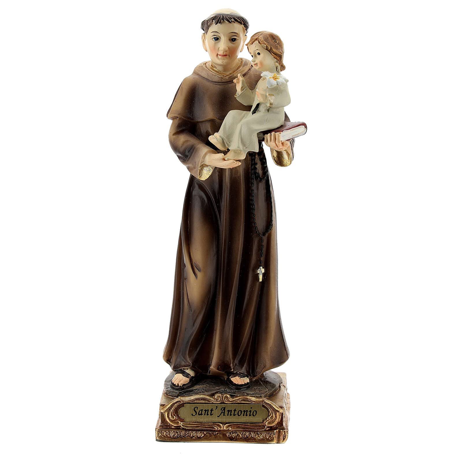 Holyart Statuen aus Resin und PVC: Statue aus Harz Antonius von Padua, 15 cm - Image 1
