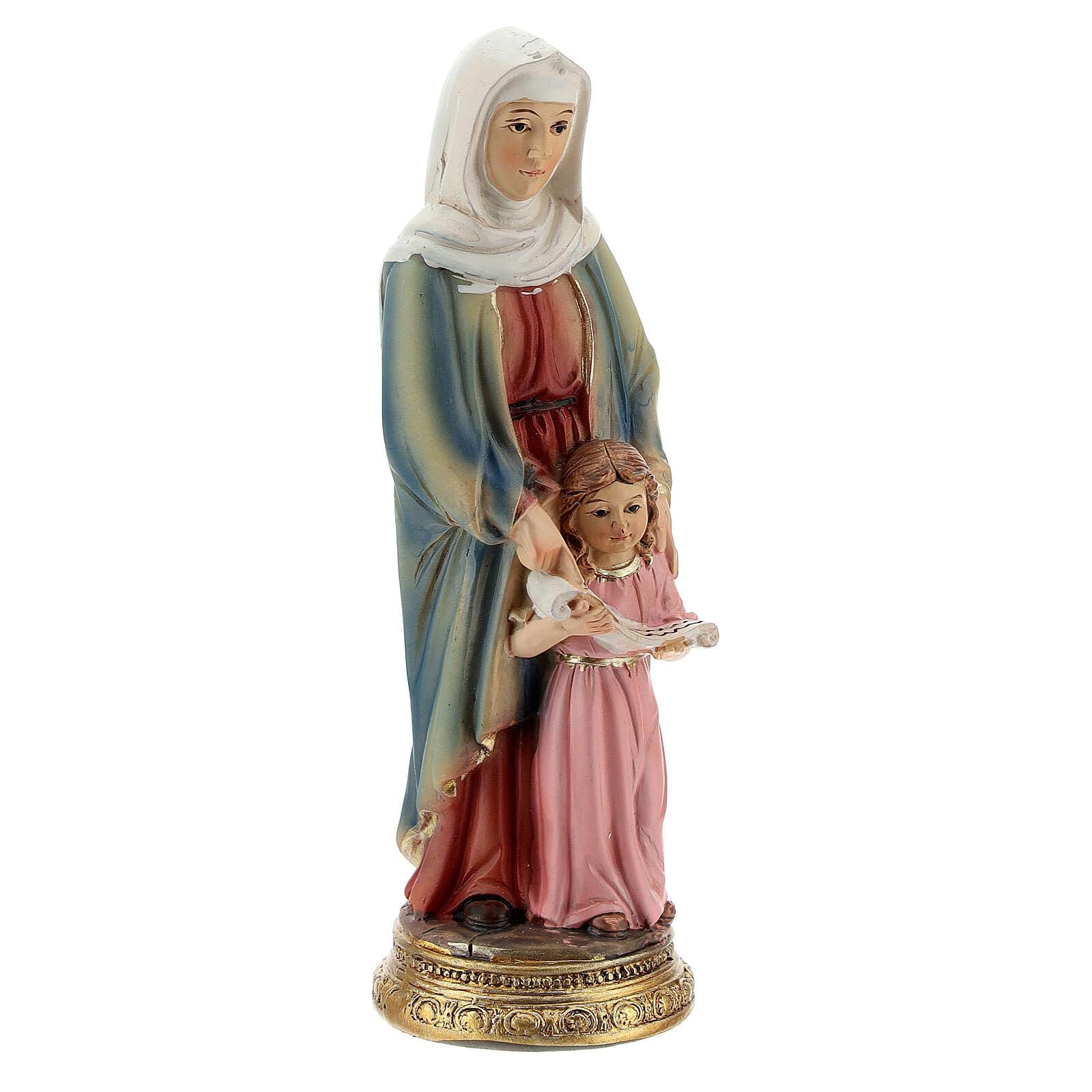 Holyart Statuen aus Resin und PVC: Statue aus Harz Heilige Anna mit Maria als Kind, 10 cm - Image 2