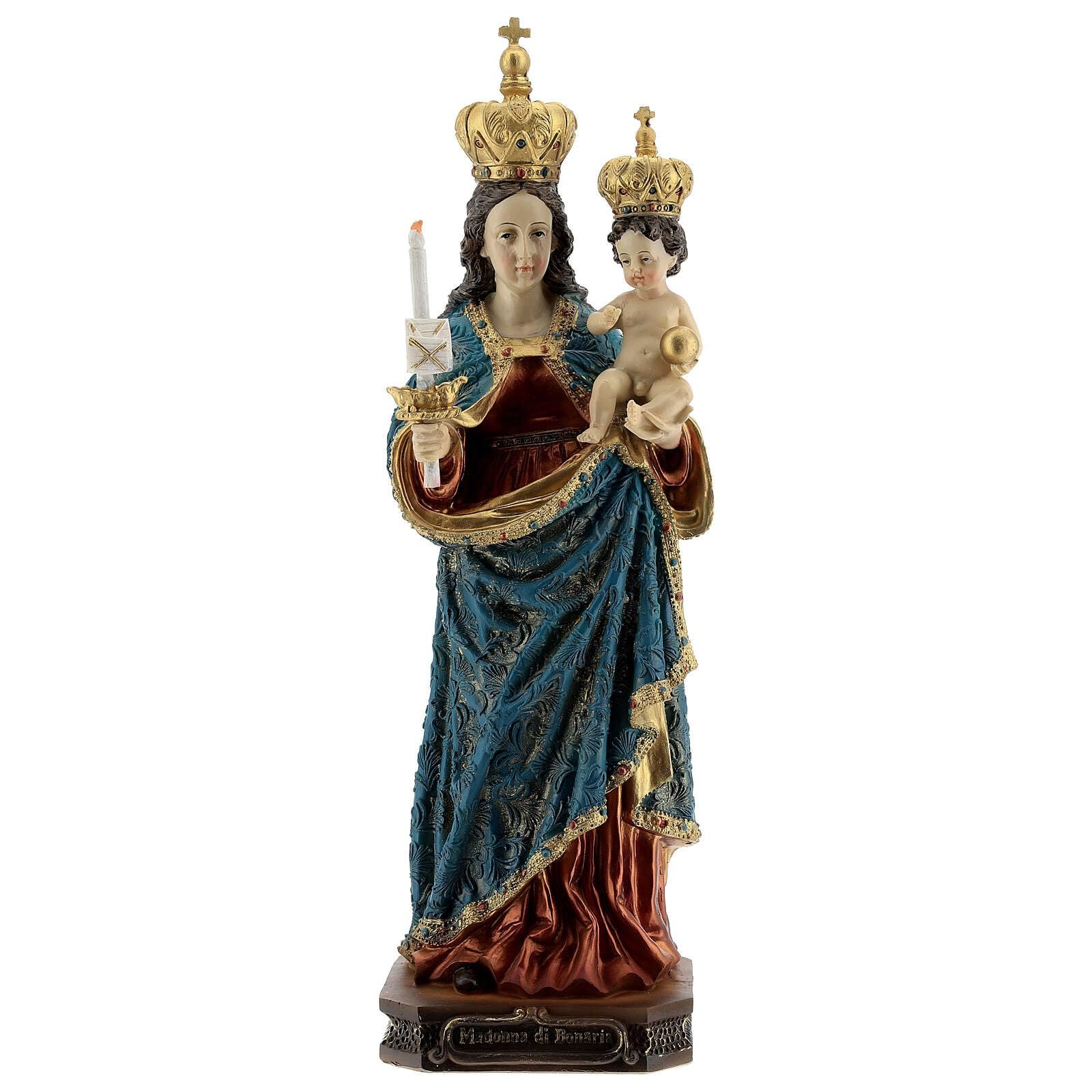 Holyart Statuen aus Resin und PVC: Unsere Liebe Frau von Bonaria mit dem Kind, Resin, koloriert, 31,5 cm - Image 1