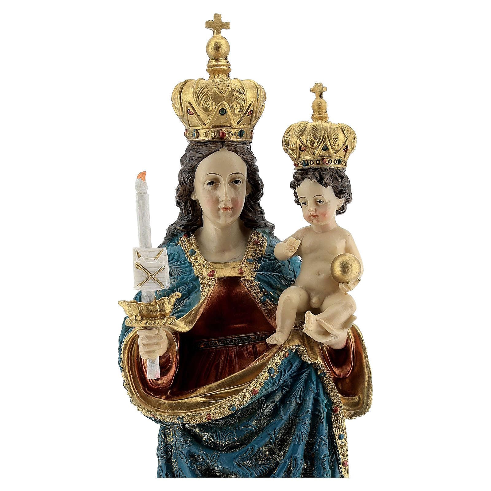 Holyart Statuen aus Resin und PVC: Unsere Liebe Frau von Bonaria mit dem Kind, Resin, koloriert, 31,5 cm - Image 2