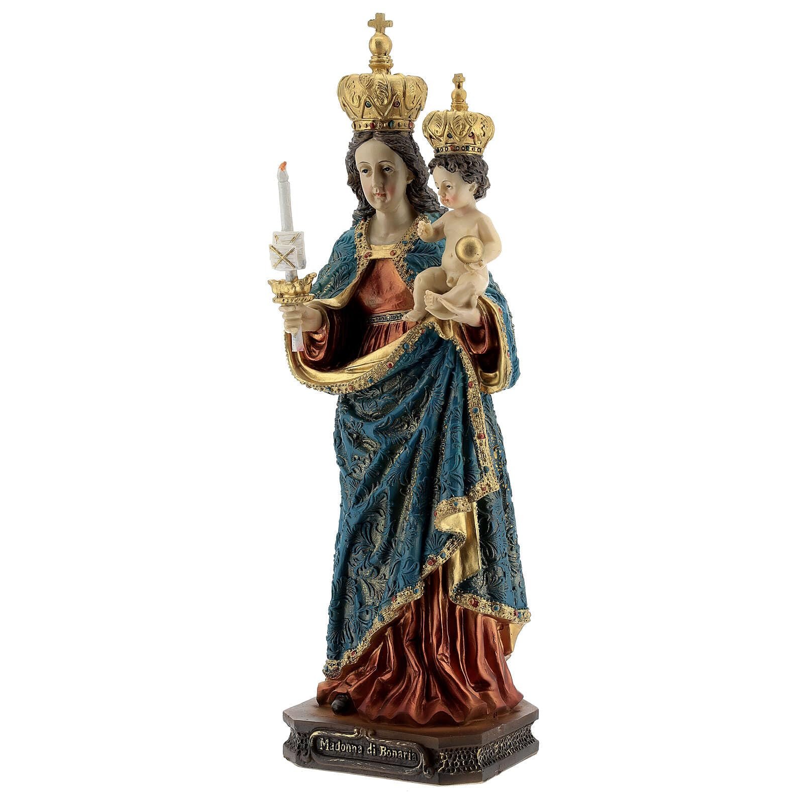 Holyart Statuen aus Resin und PVC: Unsere Liebe Frau von Bonaria mit dem Kind, Resin, koloriert, 31,5 cm - Image 3