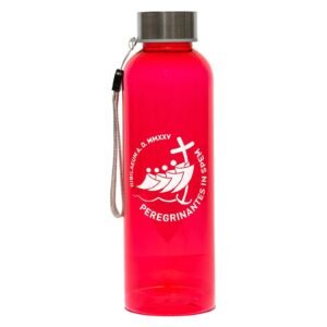 Holyart Trinkflasche aus recycelten Kunststoff zum Jubiläum 2025, Rot, Pilgerausrüstung - Image 1