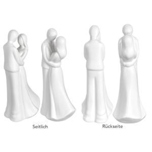 Ideen mit Herz | Deko-Figur Brautpaar 2 | Hochzeitspaar Keramik | Hochzeits-Geschenk | Hochzeits-Dekoration | 20,9 cm hoch - Image 5