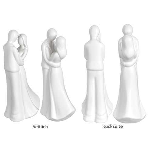 Ideen mit Herz | Deko-Figur Brautpaar 2 | Hochzeitspaar Keramik | Hochzeits-Geschenk | Hochzeits-Dekoration | 20,9 cm hoch - Image 5