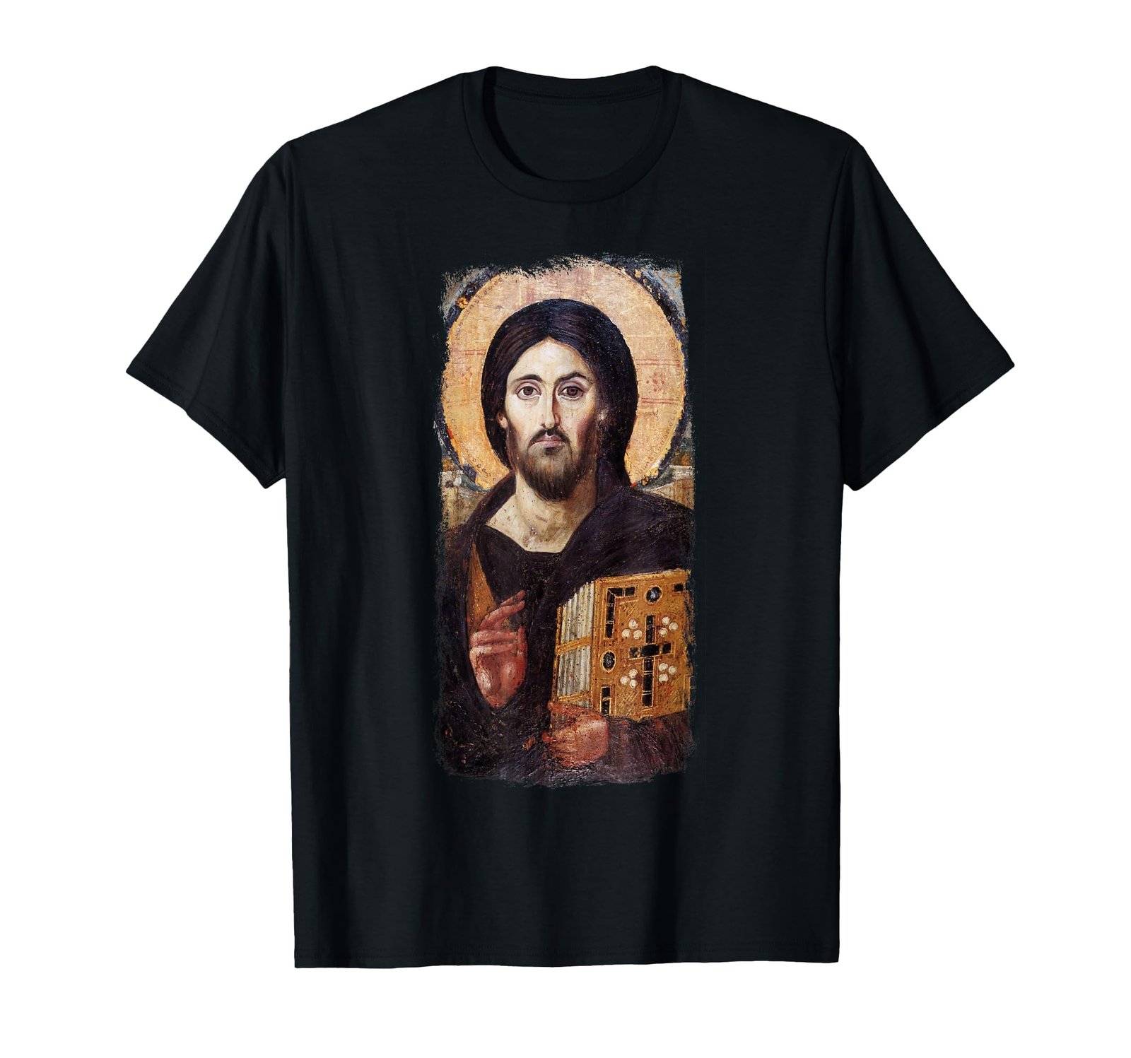 Ikone Jesu Christi Pantokrator Berg Sinai T-Shirt - Image 1