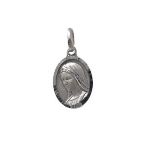 Inmaculada Romero IR 925m Silbermedaille Skapulier Sterling solide Dame von Medjugorje Königin des Friedens Schrein unisex - Image 1