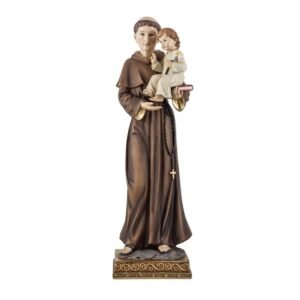 Inmaculada Romero IR Heiliger Antonius von Padua, religiöse Figur, 42 cm. Harzbild Detail Kindersockel - Image 1