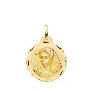 Inmaculada Romero IR Virgen Esperanza Macarena de Sevilla Goldmedaille 18K Unisex 20mm. glatte Lünette - Image 1