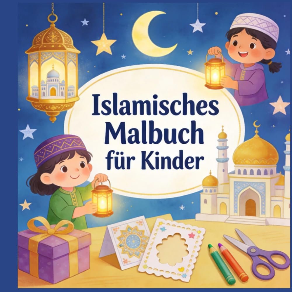Islamisches Malbuch für Kinder: Liebevolle islamische Motive zum Ausmalen – Lernen, Spielen und Entspannen für Kinder - Image 1