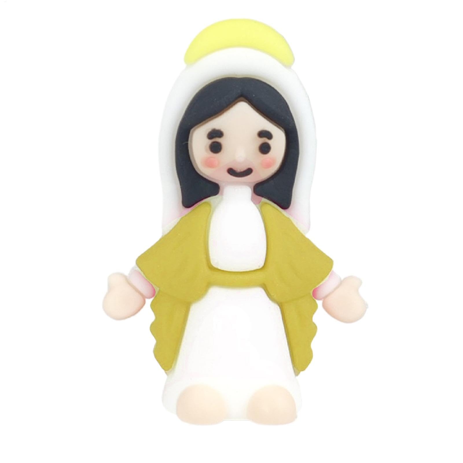 JIEBWCHA Statue Mutter Maria, Statue der Maria | Osterfiguren - Miniaturskulptur der Osterdekoration, Dekofigur für die Innendekoration - Image 1