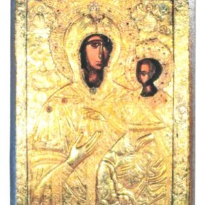 JUNGFRAU UND KIND VON AGIASOU (SILBER) - griechisch-byzantinisch-orthodoxe Ikone - Image 1