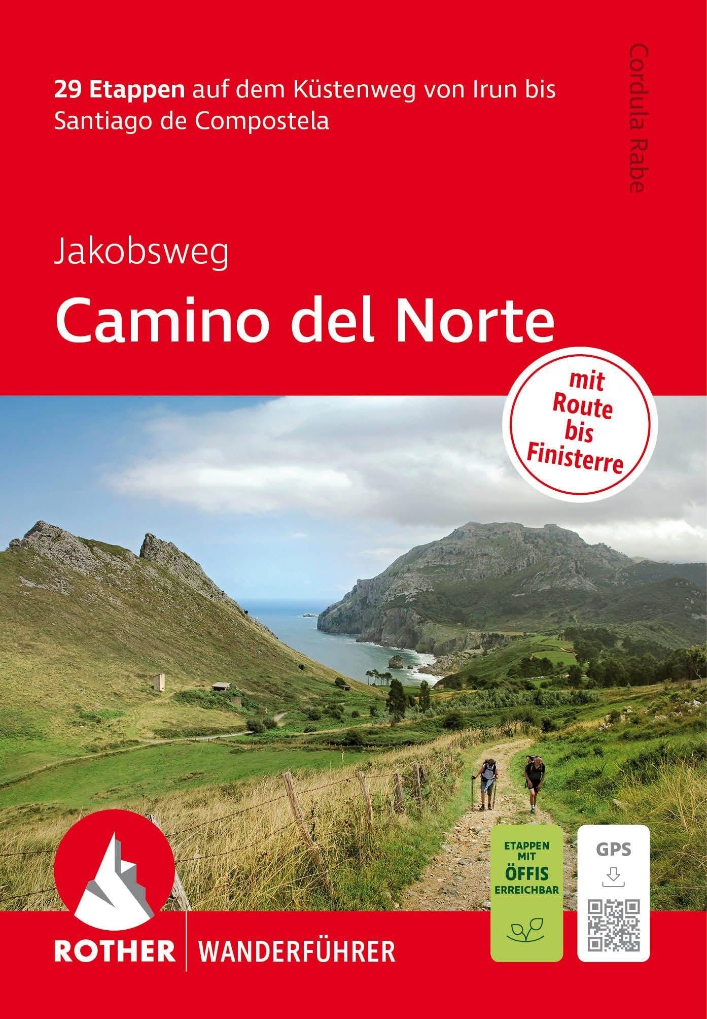 Jakobsweg - Camino del Norte, Rother Wanderführer: 29 Etappen auf dem Küstenweg von Irun bis Santiago de Compostela. Mit Route bis Finisterre. Mit GPS-Tracks - Image 1