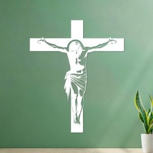 Jesus Christus Clipart-Design und Jesus, Sohn Gottes Gravuraufkleber 41x48.8cm Kunstdekoration Weiß - Image 1