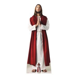 Jesus Christus Lifesize Cardboardcut Out mit kostenlosem Mini-Ausschnitt aus Karton, Karton, Mehrfarbig, 187 x 67 x 187 cm - Image 1