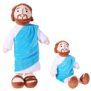 Jesus Plüschpuppe, 12,6 Zoll Lächelndes Jesus Spielzeug, Klassische Retter Gefüllte Plüschpuppe, religiöse christliche Puppe Geschenk für Zuhause, Partybedarf, Weihnachten, kann stehen oder sitzen - Image 1