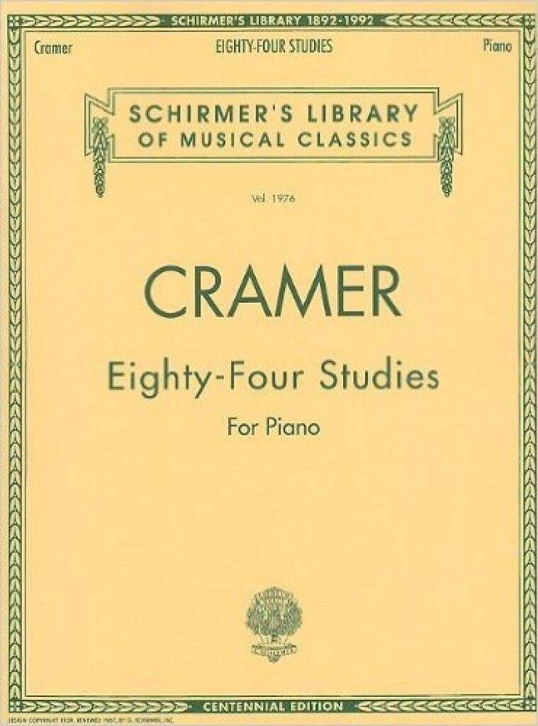 Johann Baptist Cramer: Eighty-Four Studies (Schirmer's Library of Musical Classics): Books. I-iv, Complete - Image 1