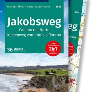 KOMPASS Wanderführer Jakobsweg Camino del Norte, 60 Touren mit Extra-Tourenkarte: GPS-Daten zum Download - Image 1