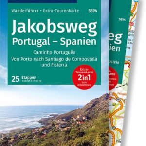 KOMPASS Wanderführer Jakobsweg Portugal Spanien, 60 Touren mit Extra-Tourenkarte: GPS-Daten zum Download - Image 1