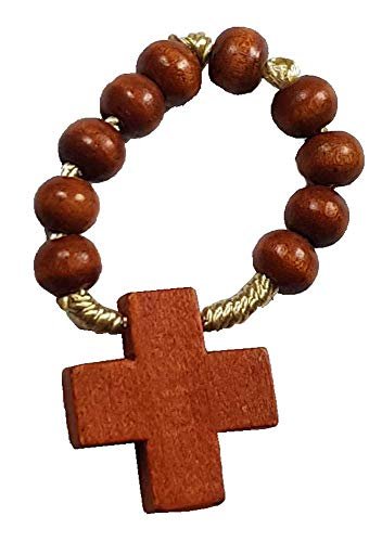 KVN Fingerrosenkranz Holzperlen Hellbraun - Image 2