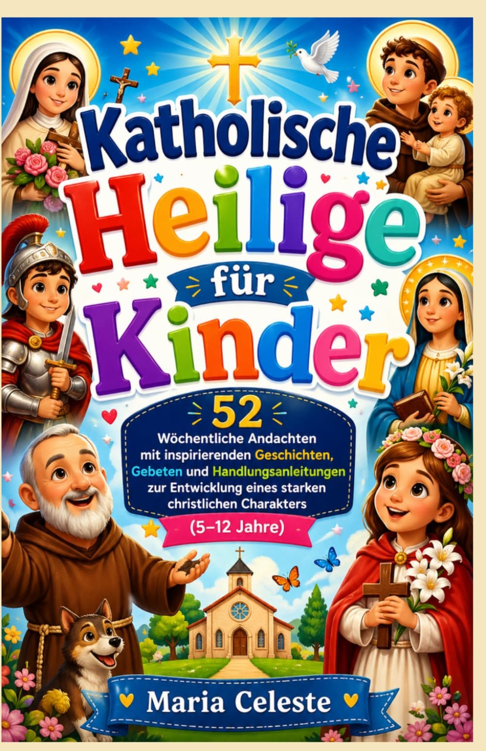 Katholische Heilige für Kinder: 52 Wöchentliche Andachten mit inspirierenden Geschichten, Gebeten und Handlungsanleitungen zur Entwicklung eines starken christlichen Charakters (5–12 Jahre) - Image 1
