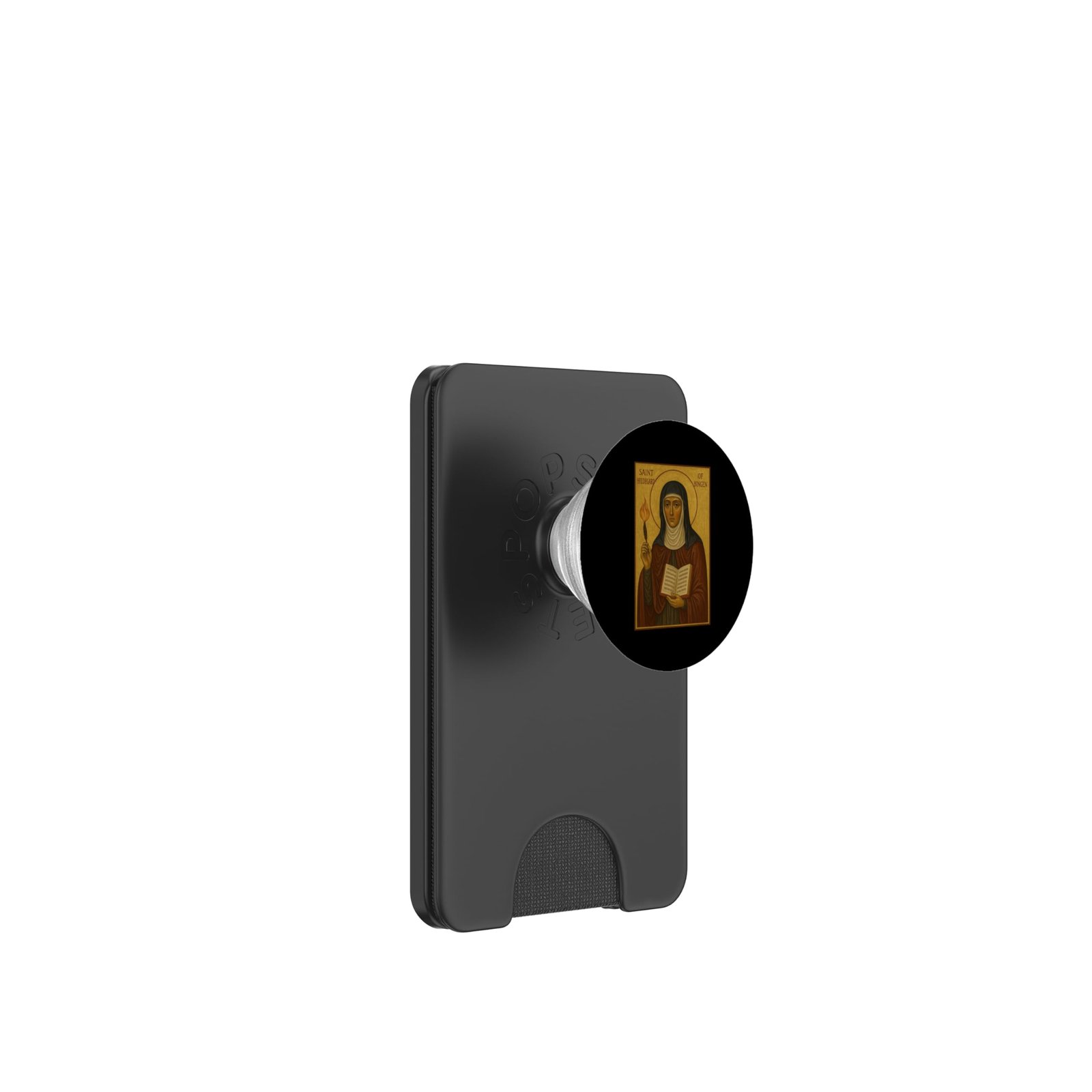 Katholische Ikone der Heiligen Hildegard von Bingen PopSockets PopWallet für MagSafe - Image 1