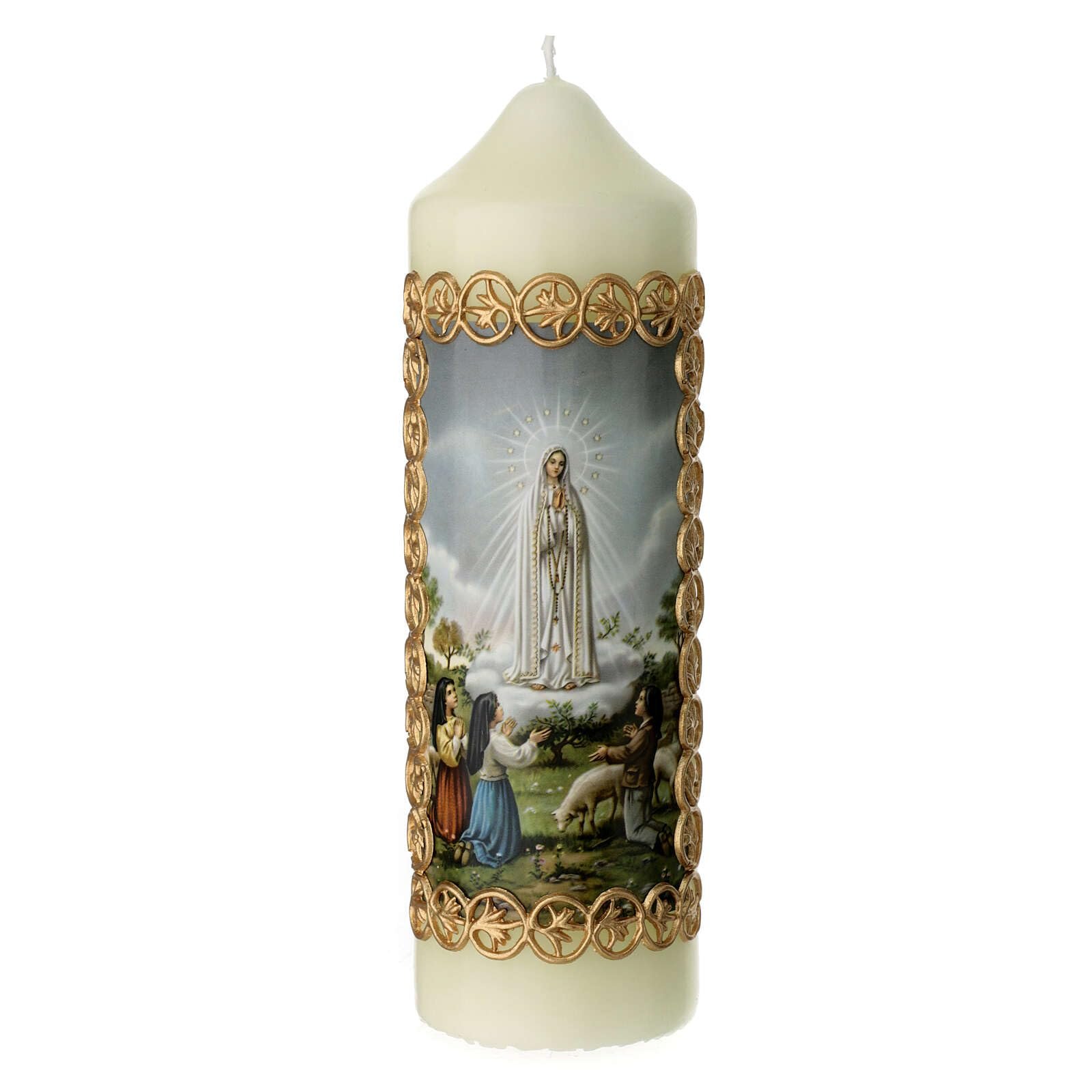 Kerze Unsere Liebe Frau aus Fatima, 165x50 mm - Image 1