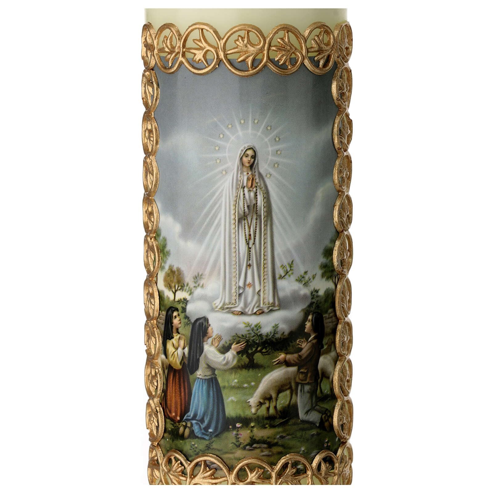 Kerze Unsere Liebe Frau aus Fatima, 165x50 mm - Image 2