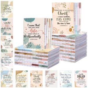 Kinlop Christliche Großpackung Geschenke für Frauen, Gebetstagebuch, kleiner Bibelvers, Notizbuch, religiöse, inspirierende Schrift, Zitate, Taschennotizblöcke für Weihnachten, Sonntag, Schule, Kirche - Image 1