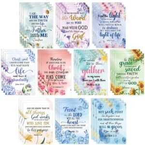 Kinlop Christliche Großpackung Geschenke für Frauen, Gebetstagebuch, kleiner Bibelvers, Notizbuch, religiöse, inspirierende Schrift, Zitate, Taschennotizblöcke für Weihnachten, Sonntag, Schule, Kirche - Image 1
