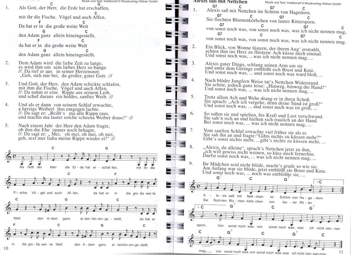 Kneipenhocker - Liederbuch mit 3 CD - Über 230 Lumpenlieder, Spaßlieder, Trinklieder, frivole Lieder - mit bunter herzförmiger Notenklammer - Image 4