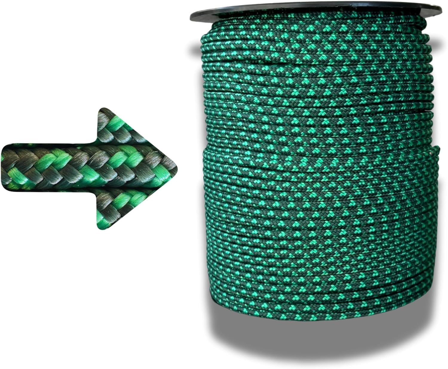 Knotty Rope 100m x 4mm Paracord & Festmacher Seil aus reißfestem Polypropylen, hält bis zu 2300 kg Für Wäscheleine, Bushcraft, Holzscheite, Camping und Outdoor Survival Gear Schnur Made in France - Image 1