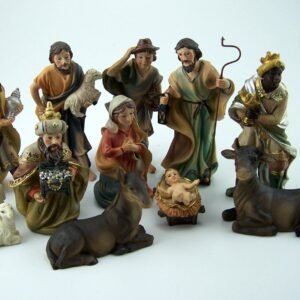Krippe, Johanneskrippe, 12tlg, Höhe 10cm, handbemalen - Image 1