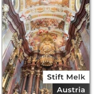 Kühlschrankmagnet, Inneres der Hauptkirche in Stift Melk, Österreich - Image 1