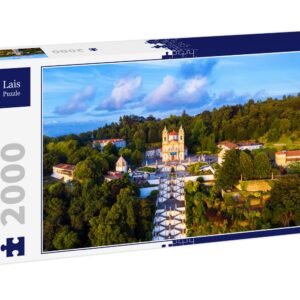 Lais Puzzle Luftaufnahme der Kathedrale Bom Jesus do Monte in Braga, Portugal, am Abend 2000 Teile - Image 1