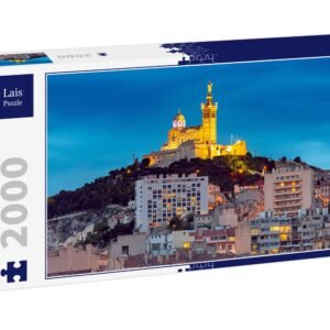 Lais Puzzle Marseille. Die Kathedrale Notre Dame de la Garde bei Sonnenuntergang 2000 Teile - Image 1